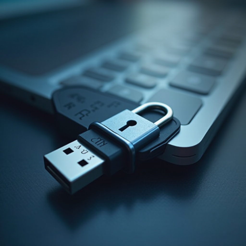 USB flaş sürücüsünü parola ile nasıl koruyabilirim?