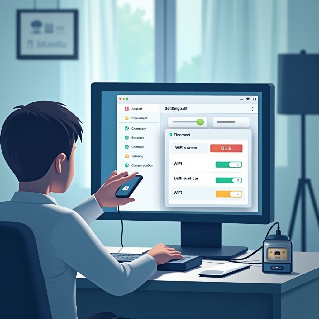 WiFi đang hoạt động nhưng Ethernet thì không
