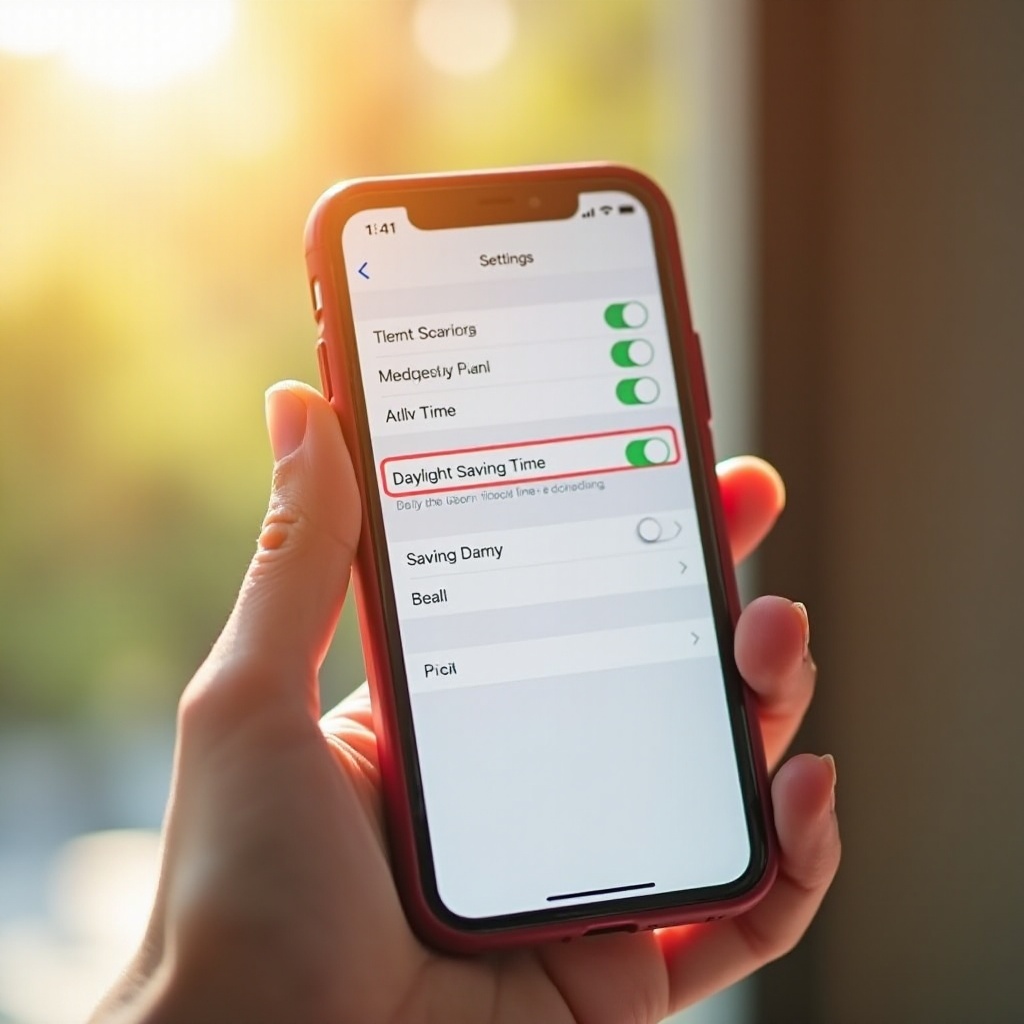 iPhone instellingen voor zomertijd