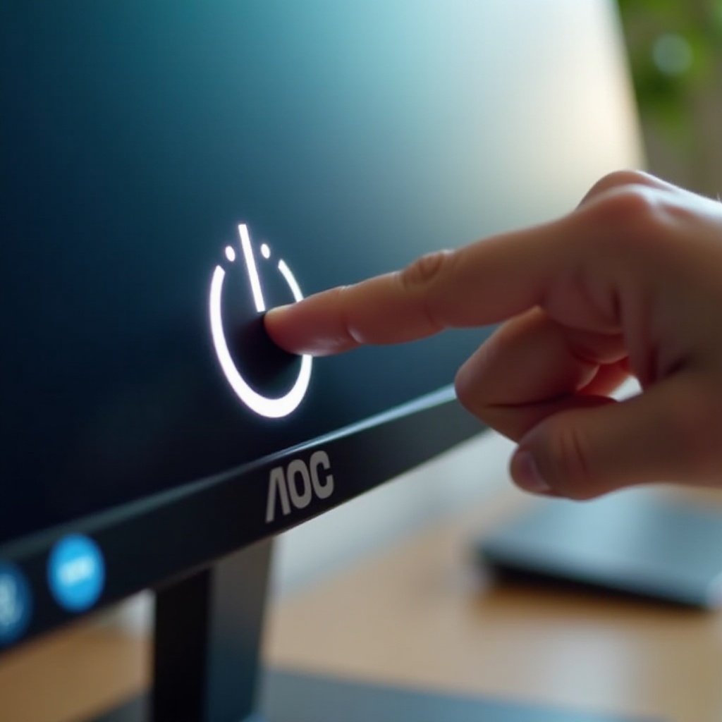 hoe aoc monitor aan te zetten